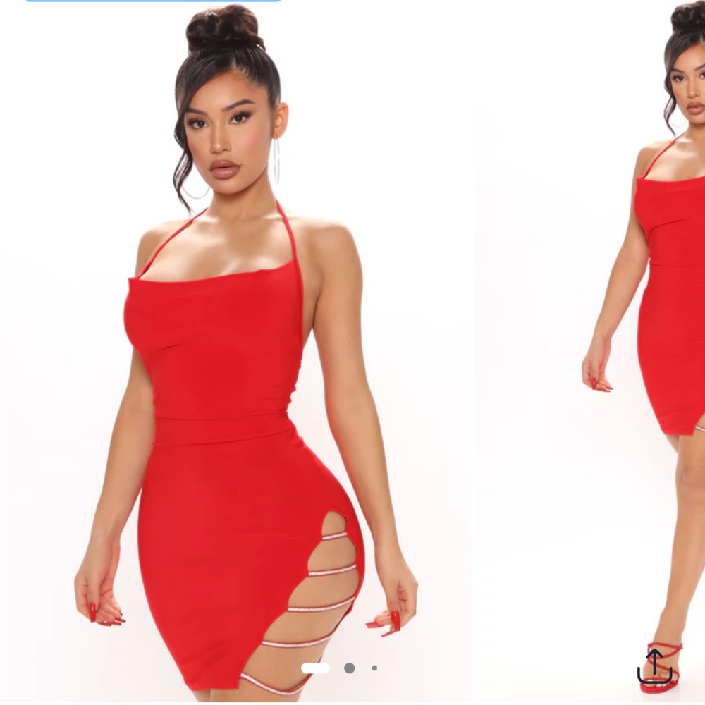 Kelsey Cowl Neck Mini Dress